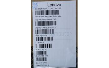 Lenovo 5CB1L40775 COVER Upper Case ASM_FRA/ENG H82YLFPSTGY