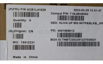 Lenovo 5CB1L41529 COVER Upper Case ASM_JPN C21JC MGBL