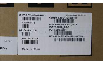 Lenovo 5CB1L43731 COVER UpperCaseASM_ARA C21JG MG BL