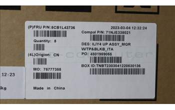 Lenovo 5CB1L43736 COVER UpperCaseASM_ITA C21JG MG BL