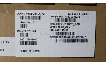 Lenovo 5CB1L43737 COVER UpperCaseASM_SPA C21JG MG BL
