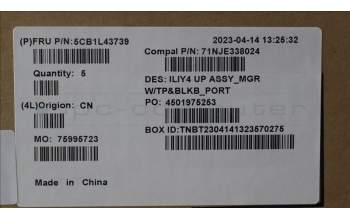 Lenovo 5CB1L43739 COVER UpperCaseASM_POR C21JG MG BL