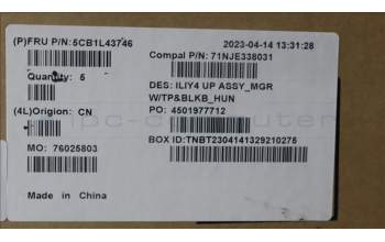 Lenovo 5CB1L43746 COVER UpperCaseASM_HUN C21JG MG BL