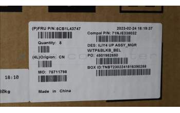 Lenovo 5CB1L43747 COVER UpperCaseASM_BEL C21JG MG BL