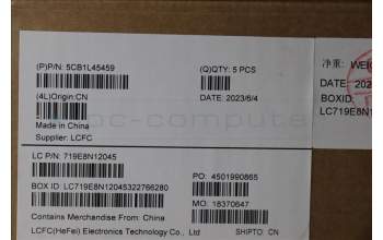Lenovo 5CB1L45459 COVER Upper Case ASM_GER L82X7 AB BL