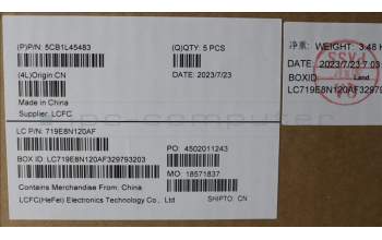 Lenovo 5CB1L45483 COVER Upper Case ASM_ITA L82X7 AB NBL