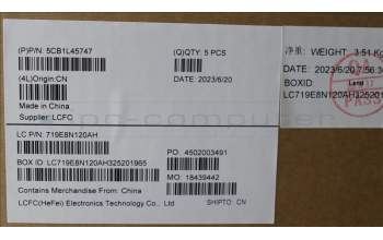 Lenovo 5CB1L45747 COVER Upper Case ASM_SPA L82X7 AG NBL