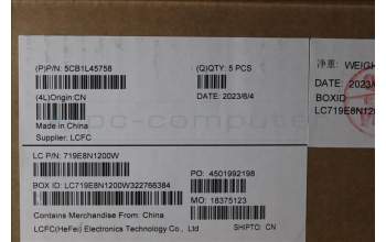 Lenovo 5CB1L45758 COVER Upper Case ASM_ARA L82X7 AG NBL