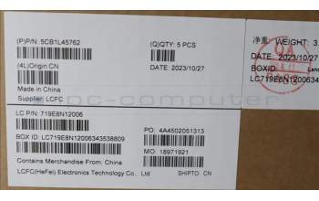 Lenovo 5CB1L45762 COVER Upper Case ASM_HUN L82X7 AG NBL