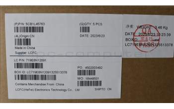 Lenovo 5CB1L45763 COVER Upper Case ASM_NORDIC L82X7 AG NBL