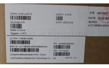 Lenovo 5CB1L45772 COVER Upper Case ASM_FRA/ARA L82X7 AGNBL