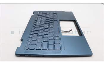 Lenovo 5CB1L48341 C-Abdeckung mit Tastatur, Bulgarisch, aquamarinblau, Ohne Fingerabdruck, GB