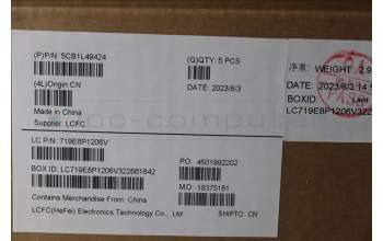 Lenovo 5CB1L49424 COVER Upper Case ASM_SWS L82X6 NFP AG BL