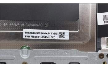 Lenovo 5CB1L49454 COVER Upper Case ASM_SWS L82X6 NFP AGNBL