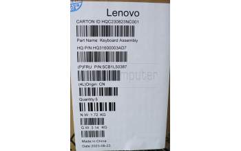 Lenovo 5CB1L50387 COVER Upper Case ASM_SPA H 83BS FP ARGY