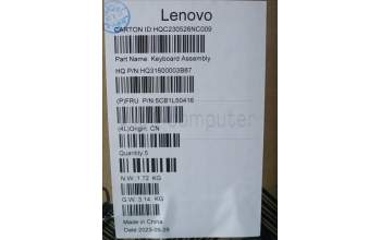 Lenovo 5CB1L50416 COVER Upper Case ASM_POR H 83BS NFP ARGY