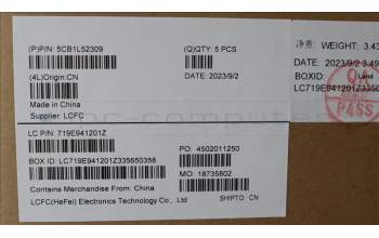 Lenovo 5CB1L52309 COVER Upper Case ASM_GER L82X8 FP NBL AG