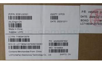 Lenovo 5CB1L52321 COVER Upper Case ASM_NORDIC L82X8FPNBLAG