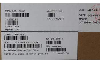Lenovo 5CB1L53330 COVER Upper Case ASM_HBW L82X8 NFP NBLAB
