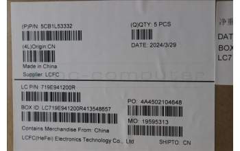 Lenovo 5CB1L53332 COVER Upper Case ASM_NORDICL82X8NFPNBLAB