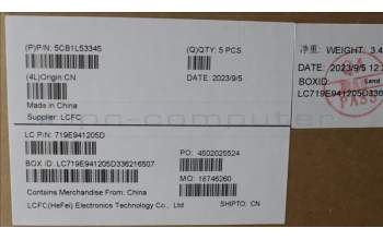 Lenovo 5CB1L53345 COVER Upper Case ASM_UKE L82X8 NFP NBLAG
