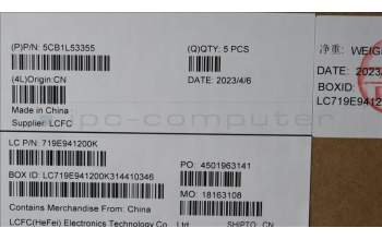 Lenovo 5CB1L53355 COVER Upper Case ASM_RUS L82X8 NFP NBLAG