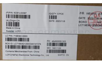 Lenovo 5CB1L53397 COVER Upper Case ASM_LASPAL82WSRGBWOT_WL