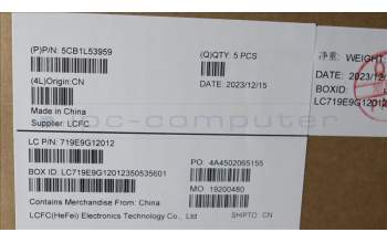 Lenovo 5CB1L53959 C-Cover with keyboard,Belgian,White Backlight