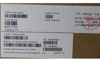 Lenovo 5CB1L54637 COVER Upper Case ASM_NORDIC L82WM OG RGB