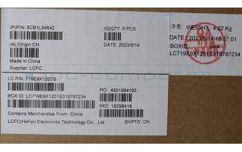 Lenovo 5CB1L54642 COVER Upper Case ASM_SWS L82WM OG RGB