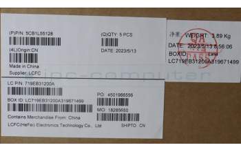 Lenovo 5CB1L55128 COVER Upper Case ASM_KOR_STGY L83BY