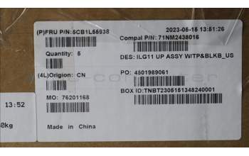 Lenovo 5CB1L55938 COVER Upper Case ASM_ENG C 82XW BL