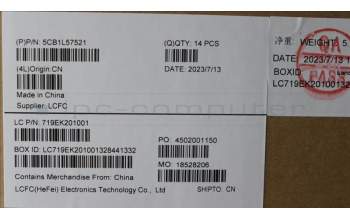 Lenovo 5CB1L57521 COVER FRU ROCT_D_COVER_UMA_SUB_ASSY_GRAY