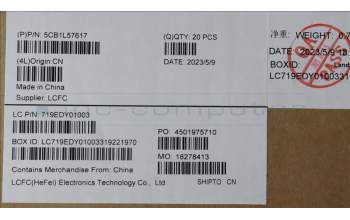 Lenovo 5CB1L57617 COVER KT4D1_B_COVER_5M_SUB_ASSY