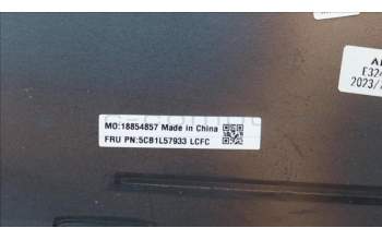Lenovo 5CB1L57933 COVER FRU KT6D2_D_COVER_UMA_WL_ASSY_GY