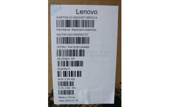 Lenovo 5CB1L64466 COVER Upper Case ASM_CZE/SLKH82X3NFPMIGY