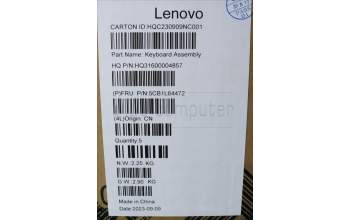 Lenovo 5CB1L64472 C-Abdeckung mit Tastatur, Deutsch, Eisengrau, Ohne_Fingerabdruckscanner