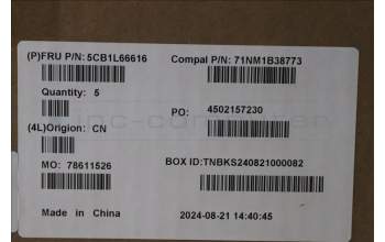 Lenovo 5CB1L66616 COVER UpCase_UKE C82XF NFP AB NBL PLDF