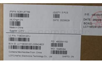 Lenovo 5CB1L67789 COVER Upper Case ASM_RUS L83A1 TEX