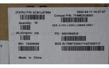 Lenovo 5CB1L67954 COVER Lower Case C 82Y3