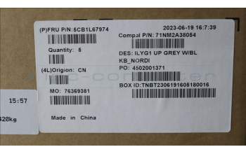 Lenovo 5CB1L67974 COVER Upper Case ASM_NORDIC C 82Y3 BLWH