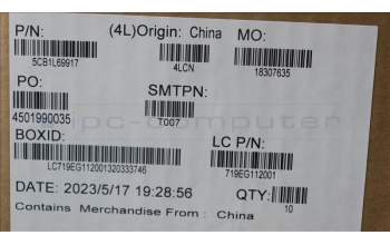 Lenovo 5CB1L69917 COVER COVER L82YQ STRIP Hinge