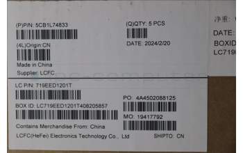 Lenovo 5CB1L74833 COVER Upper Case ASM_BUL L83A2 FP I/G