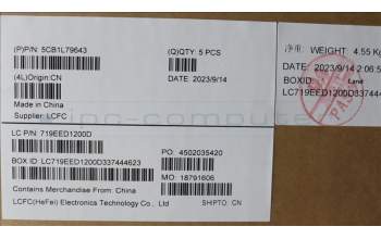 Lenovo 5CB1L79643 COVER Upper Case ASM_SWS L83A2 NFP I/G