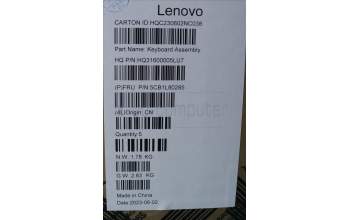 Lenovo 5CB1L80285 COVER Upper Case ASM_GERH82Y8STGY NPS