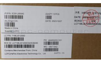 Lenovo 5CB1L80542 COVER Upper Case ASM_ITA L83AA MG