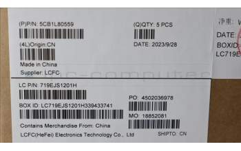 Lenovo 5CB1L80559 COVER Upper Case ASM_BEL L83AA TT