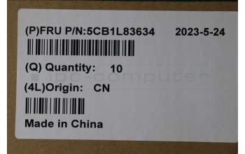 Lenovo 5CB1L83634 COVER Hinge Cover w/Antenna C 82Y3 White