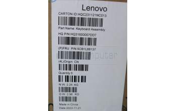 Lenovo 5CB1L88137 COVER Upper Case ASM_POR_H 83E0_NFP_STGY