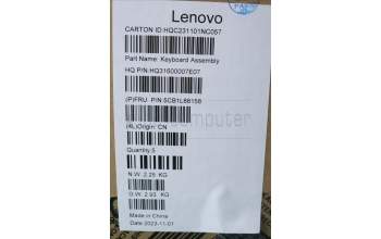 Lenovo 5CB1L88158 COVER Upper Case ASM_GER_H 83E0_FP_MIGY